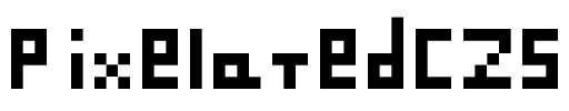 PixelatedCZS Font Image
