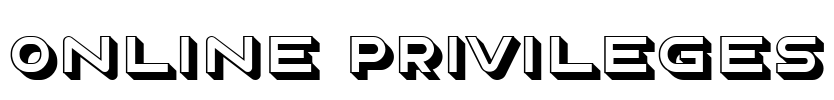 Online Privileges Font Image