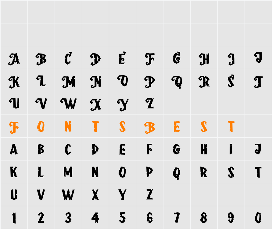 Frightening FREE Character Map
