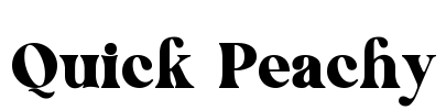 Quick Peachy Font Image