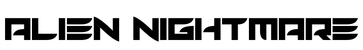 Alien Nightmare Font Image