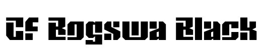 CF Bogswa Black Font Image
