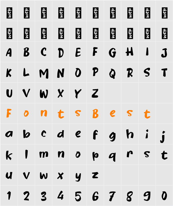 K Kamezo Character Map