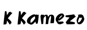 K Kamezo Font Image