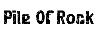 Pile Of Rock Font Image