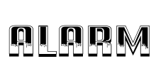 Alarm Font Image