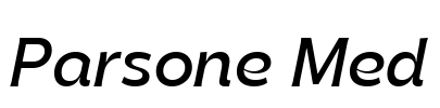 Parsone Med Font Image