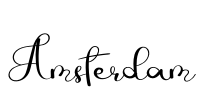 Amsterdam Font Image