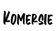 Komersie Font Image