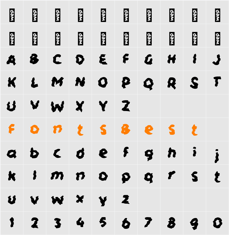 h Hebat Character Map