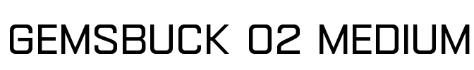 Gemsbuck 02 Medium Font Image