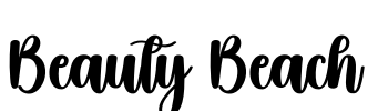 Beauty Beach Font Image