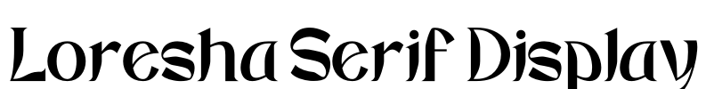 Loresha Serif Display Font Image