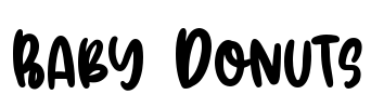 Baby Donuts Font Image
