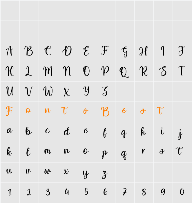 White Apricot Character Map