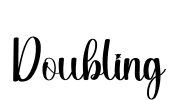 Doubling Font Image