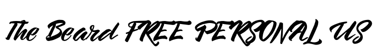 The Beard FREE PERSONAL US Font Image
