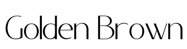 Golden Brown Font Image