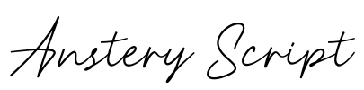 Anstery Script Font Image