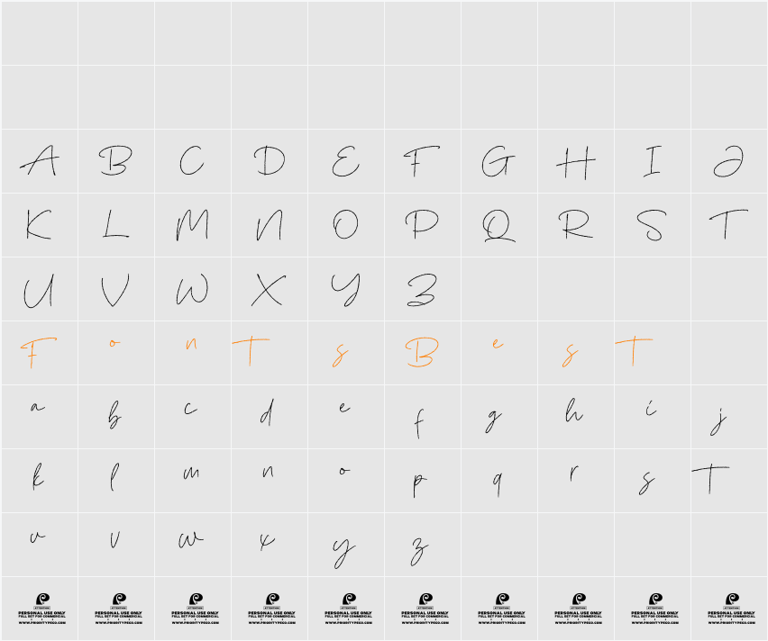 Whiteside DEMO Character Map