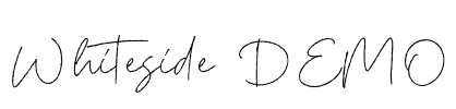 Whiteside DEMO Font Image