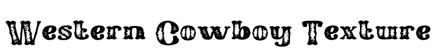 Western Cowboy Texture Font Image