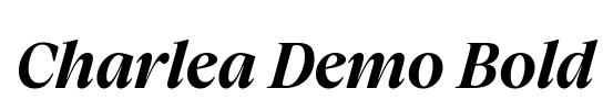 Charlea Demo Bold Font Image