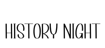 History Night Font Image