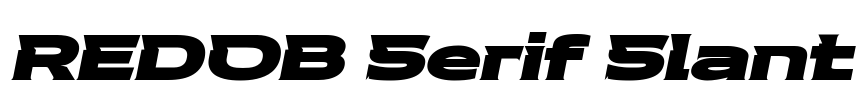 REDOB Serif Slant