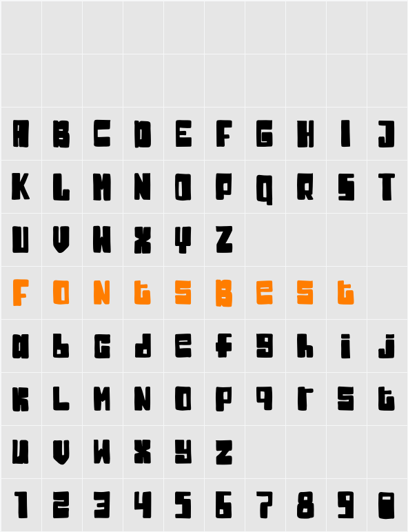 Jakusty Character Map