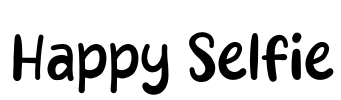 Happy Selfie Font Image