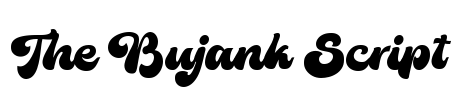 The Bujank Script Font Image