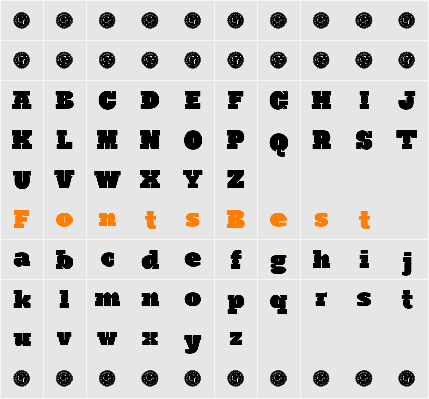 CF Andest Character Map