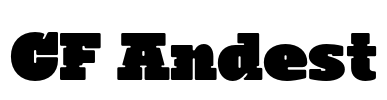 CF Andest Font Image