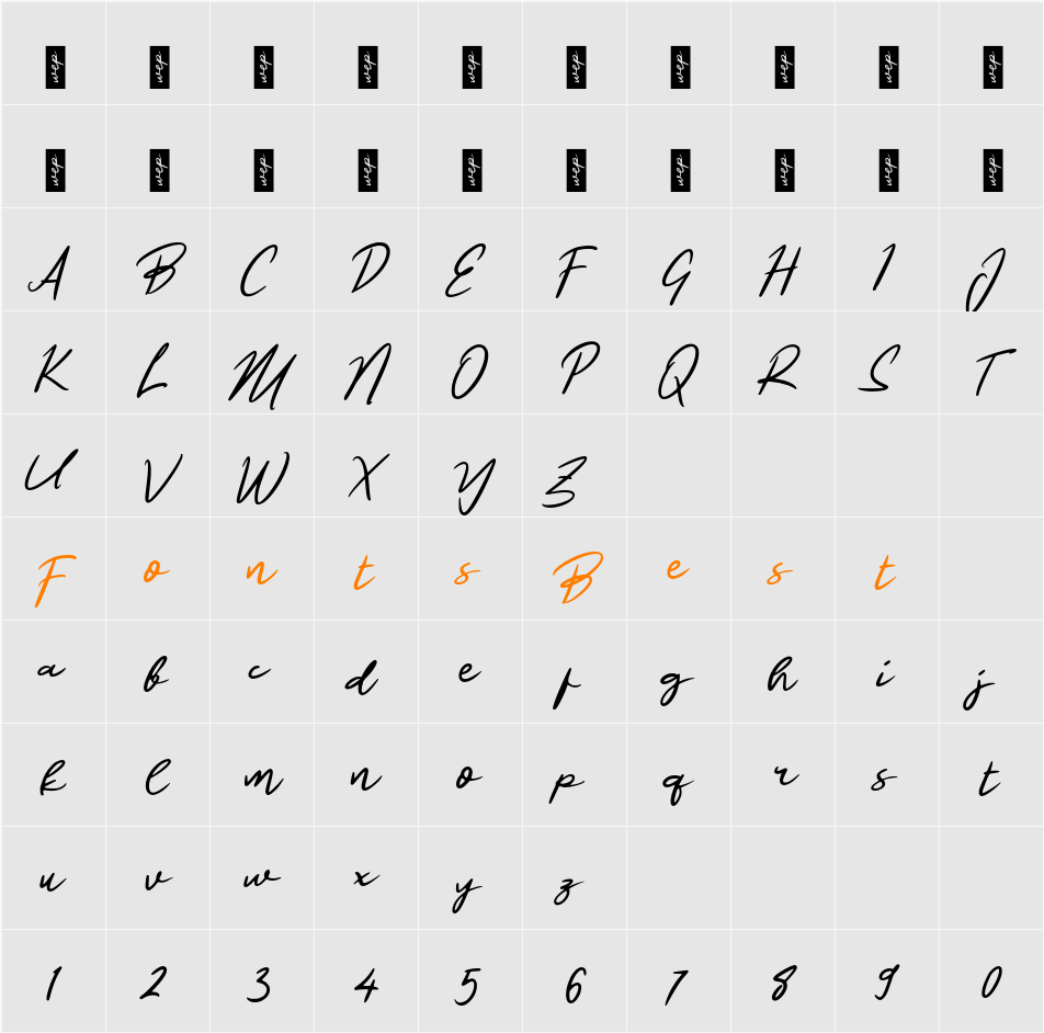 L Lembah Ngarai Character Map