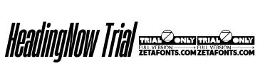 HeadingNow Trial 14 Font Image