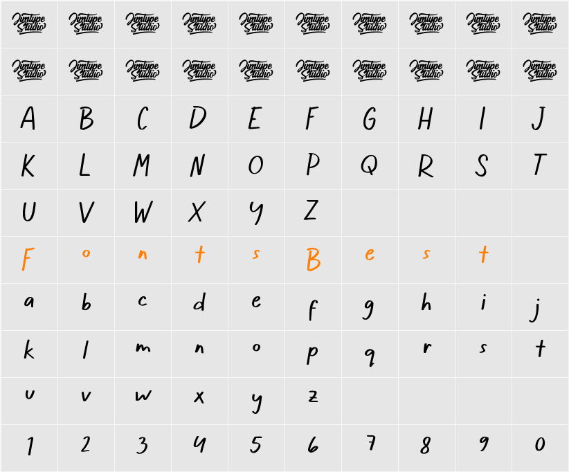 Lillybonie Character Map