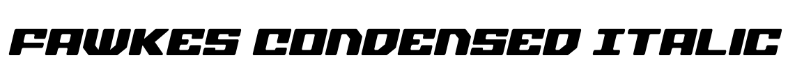 Fawkes Condensed Italic Font Image