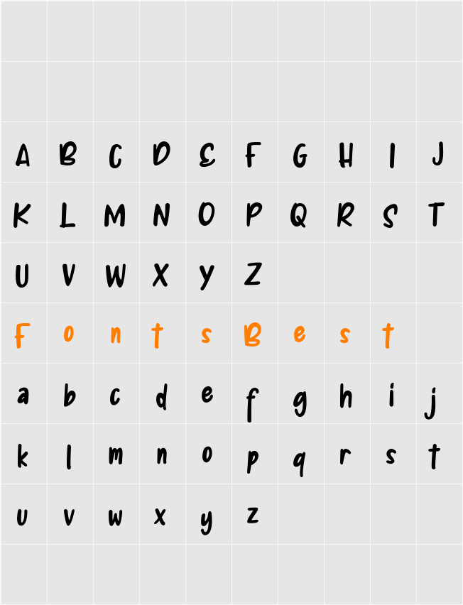 Afika FREE Character Map