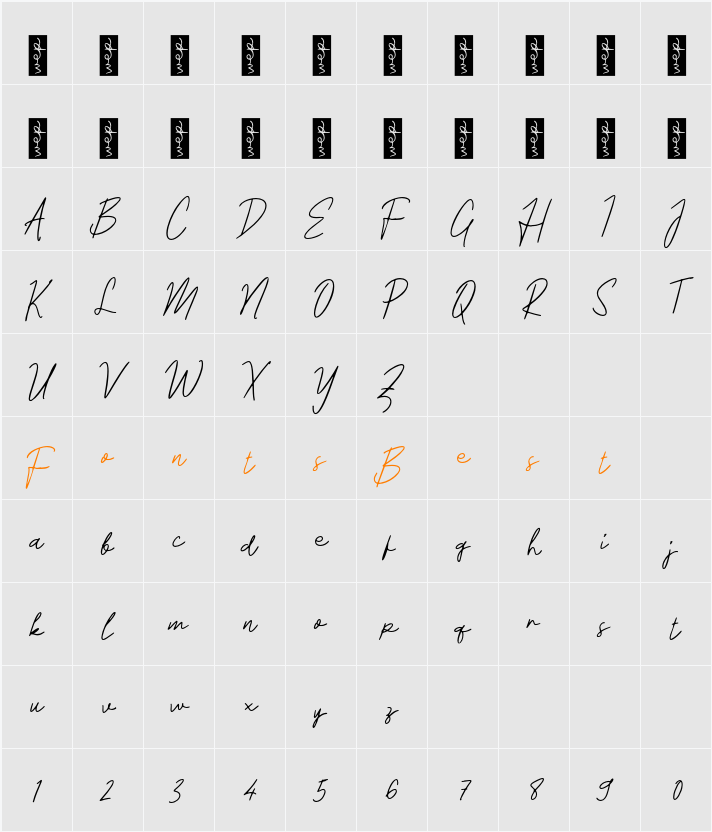 L Lisanney Character Map