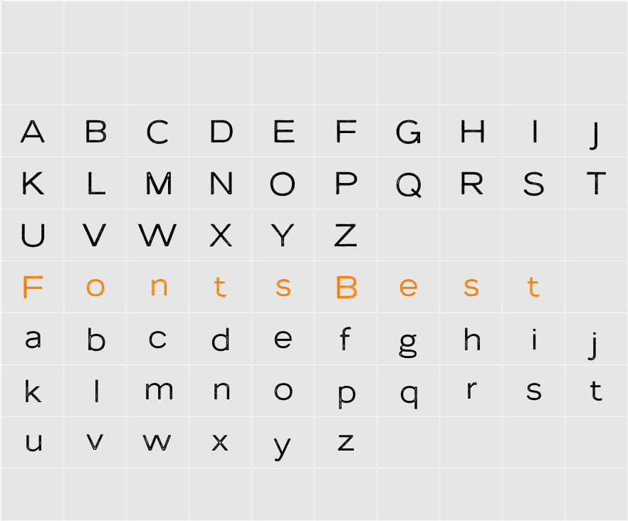 Lumend Demo Stamp Character Map