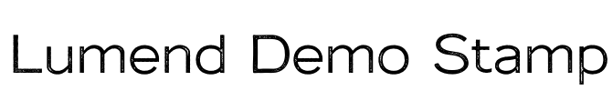 Lumend Demo Stamp Font Image