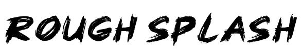 Rough Splash Font Image