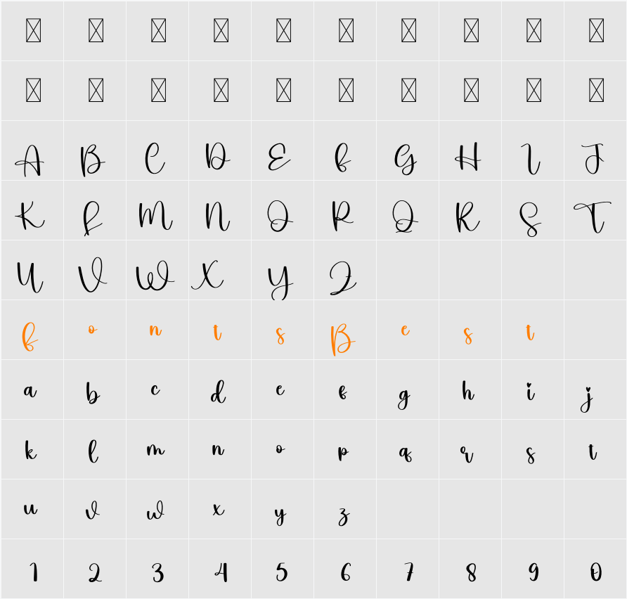 Home Character Map