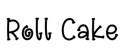 Roll Cake Font Image