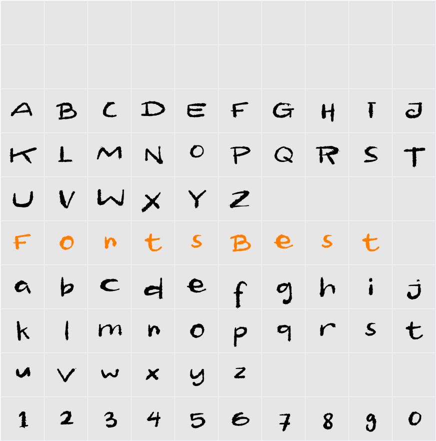 Ghoust free Character Map