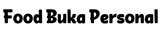 Food Buka Personal Font Image