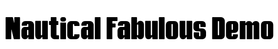 Nautical Fabulous Demo Font Image
