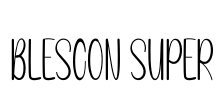 BLESCON SUPER Font Image