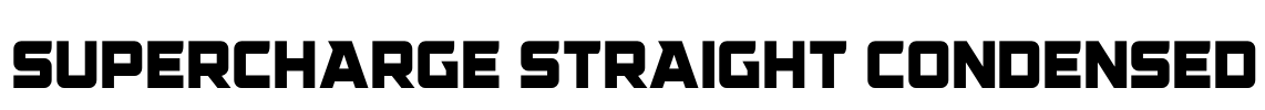 Supercharge Straight Condensed Font Image